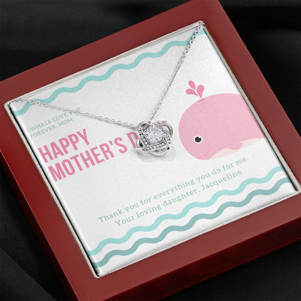 To My Mom Personalized Necklace Gift For Step Mom Grandma Mother In Law Gift With The Message Card On Mother's Day Thank You Pendent Gift