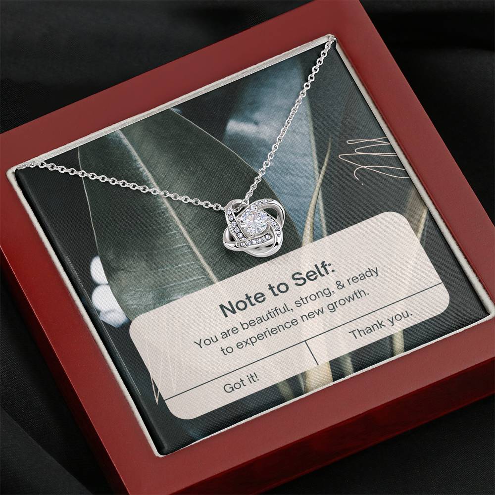 Necklace Gift To My Strong Beautiful Mom Love Knot Pendent On Mother's Day