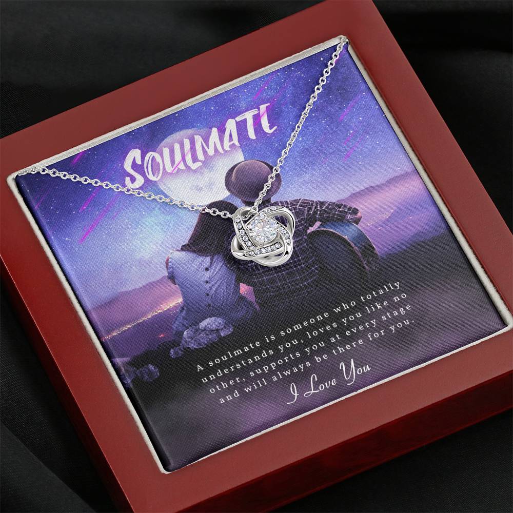To My Soul Mate Necklace, Engagement Gift for Soul Mate, Sentimental Gift for Wife , Meaningful Gift for Fiancee, Wife Necklace Gift
