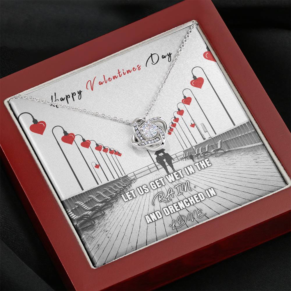 To My Girlfriend Wife Love of My Life For Birthday Anniversary Valentines Christmas New Year From Boyfriend Husband Silver Necklace Gift