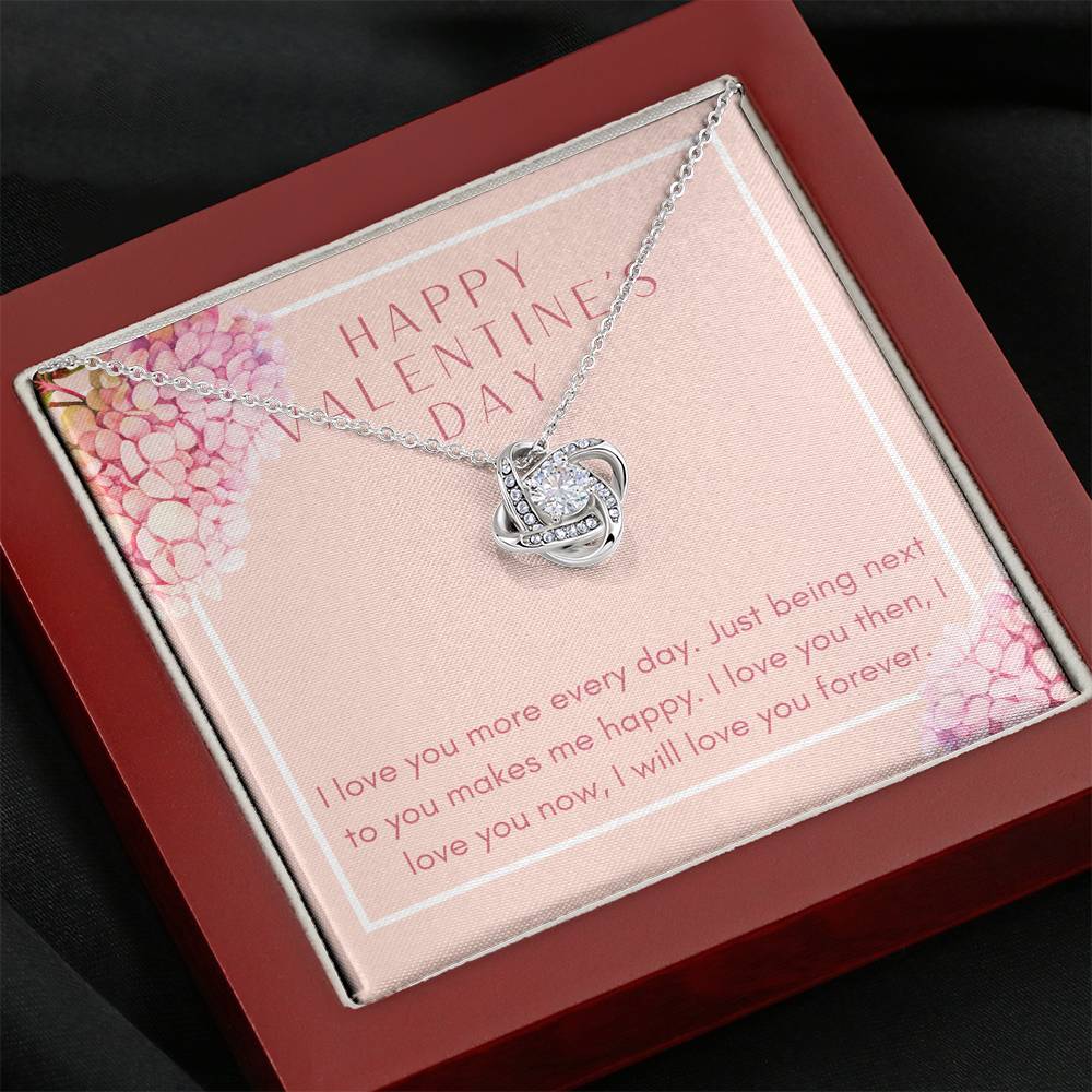 Gift For Women Love Knot Necklace To My Wife Forever Love Bond Pendent On Valentine's Day Gift From Husband