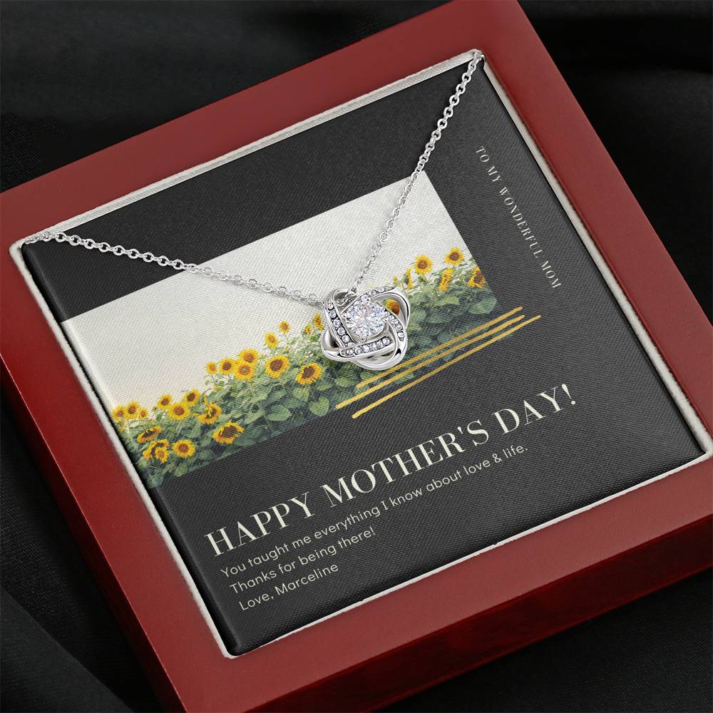 Mother's Day Necklace Gift To My Mom Appreciation Thank You For Great Job Pendent Gift With The Message Card For Mother In Law Step Mom Grand Mother