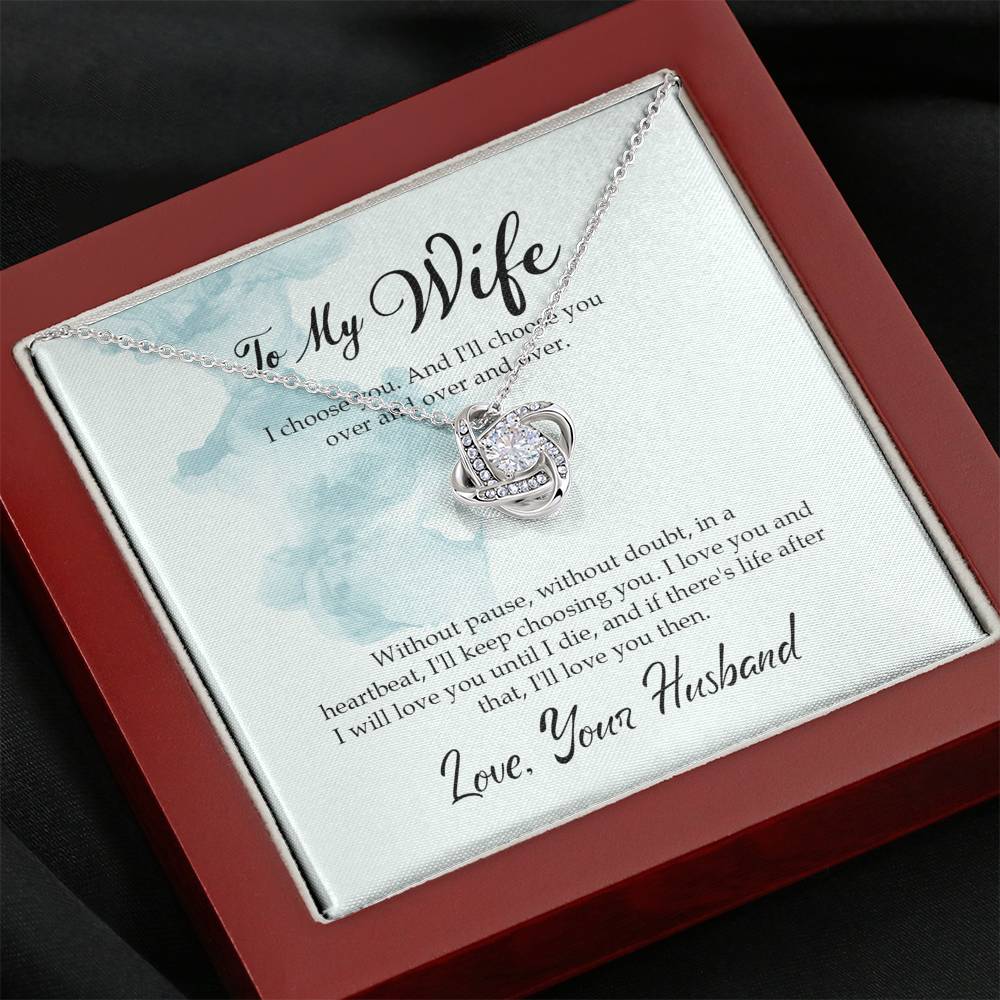 To My Wife Necklace, Anniversary Gift for Wife, Birthday Gift for Wife, Necklace for Wife, Gift for Wife Birthday, Valentine’s Gift for Wife, Handmade Necklace, Necklace for Women,