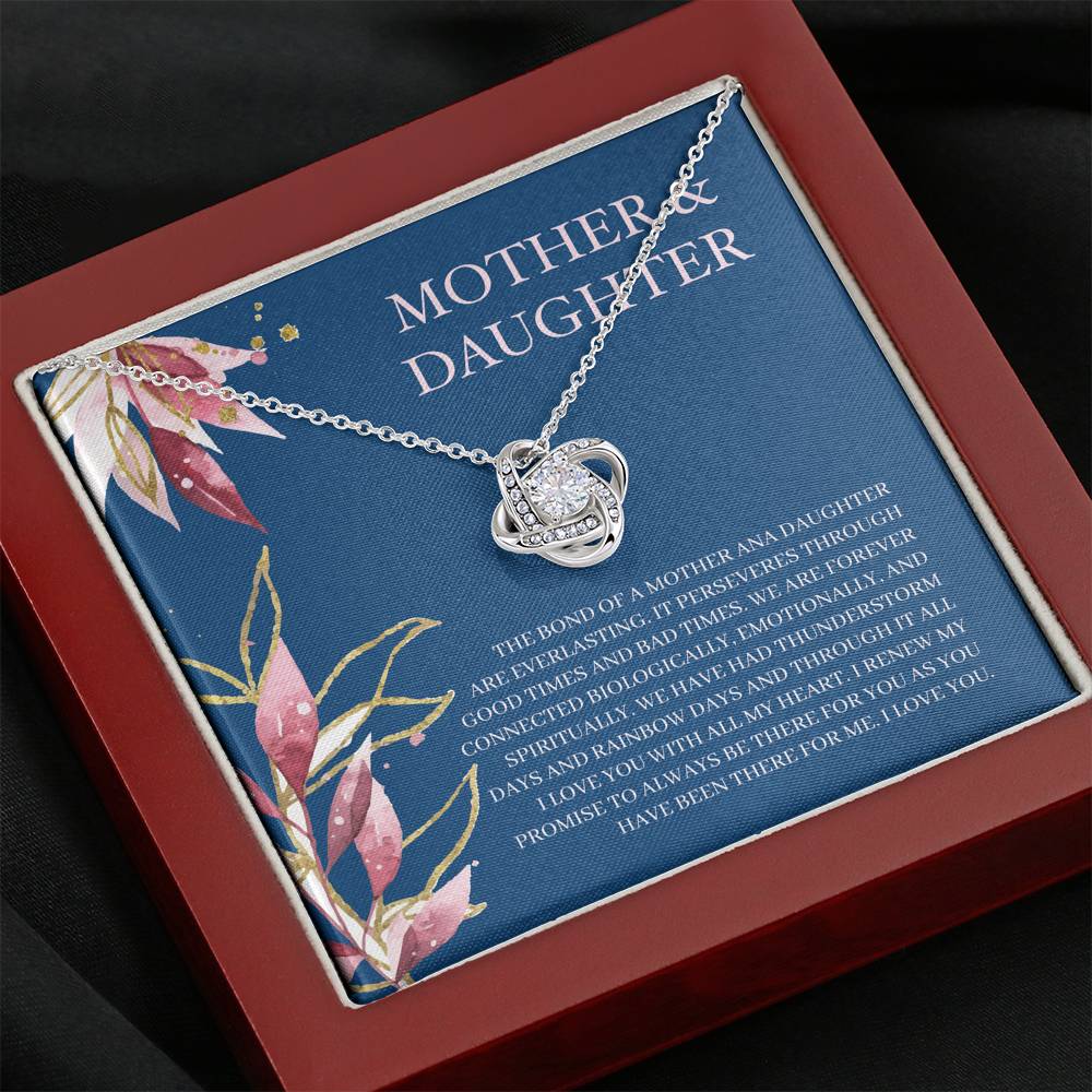 Mother's Day Necklace Gift Love Knot Pendent To My Mom On Her Birthday
