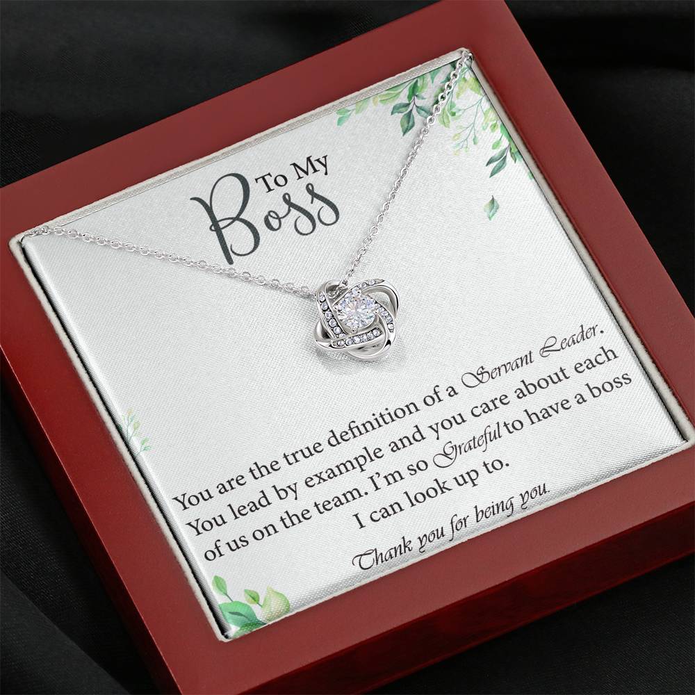 Boss Appreciation Necklace For Your Boss Thank You Gift From Employees