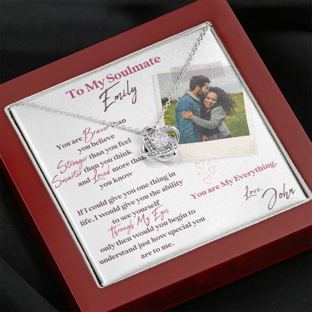 To My Soulmate, Your Last Everything Necklace,  Soulmate Necklace, Soulmate Gift, Wife Gift, Girlfriend Gift, For Her