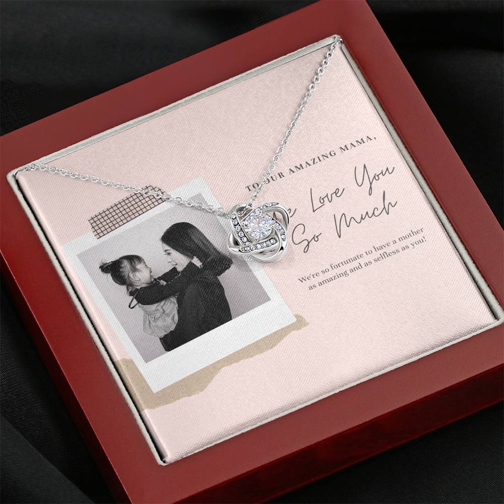 Necklace For Women Inspirational Thank You Gift To My Mommy Grandma Step Mom Mother In Law Pendent Gift With The Message Card On Mother's Day Birthday