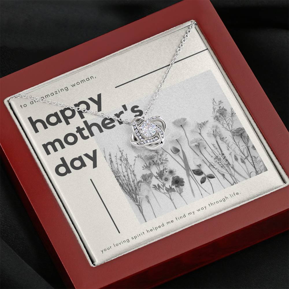 Mother's Day Gift, Gift for Moms, Silver Necklace, Love Knot Necklace
