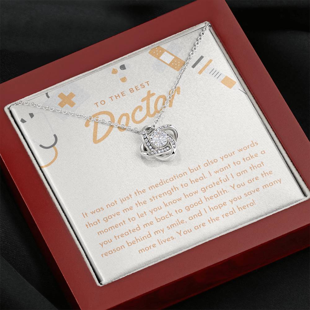 Doctor Appreciation From Patient, Thank You Gift for Doctor, Best Doctor Gift Necklace