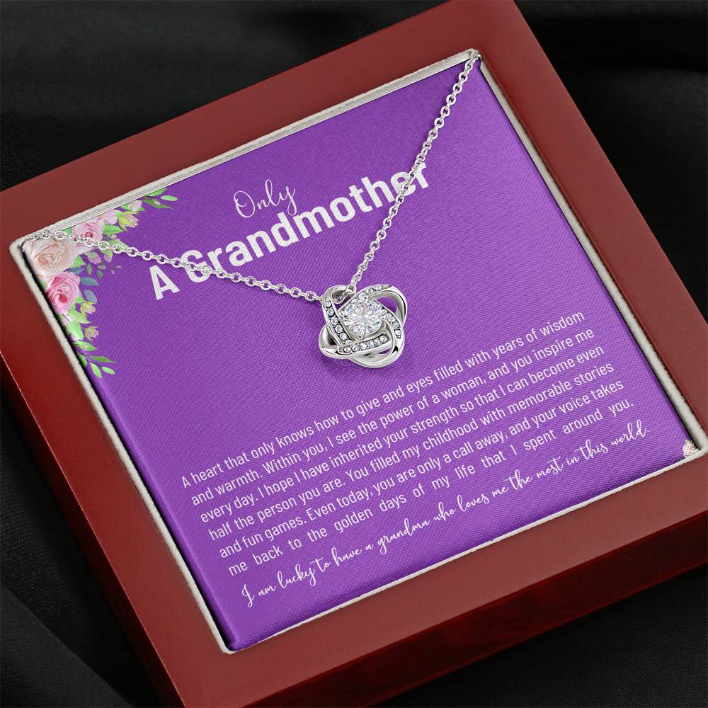 To My Grandma Granny Grandmother Gift For Her Birthday Valentines Christmas From Grandson Granddaughter  Grandpa Grandchildren Necklace Gift