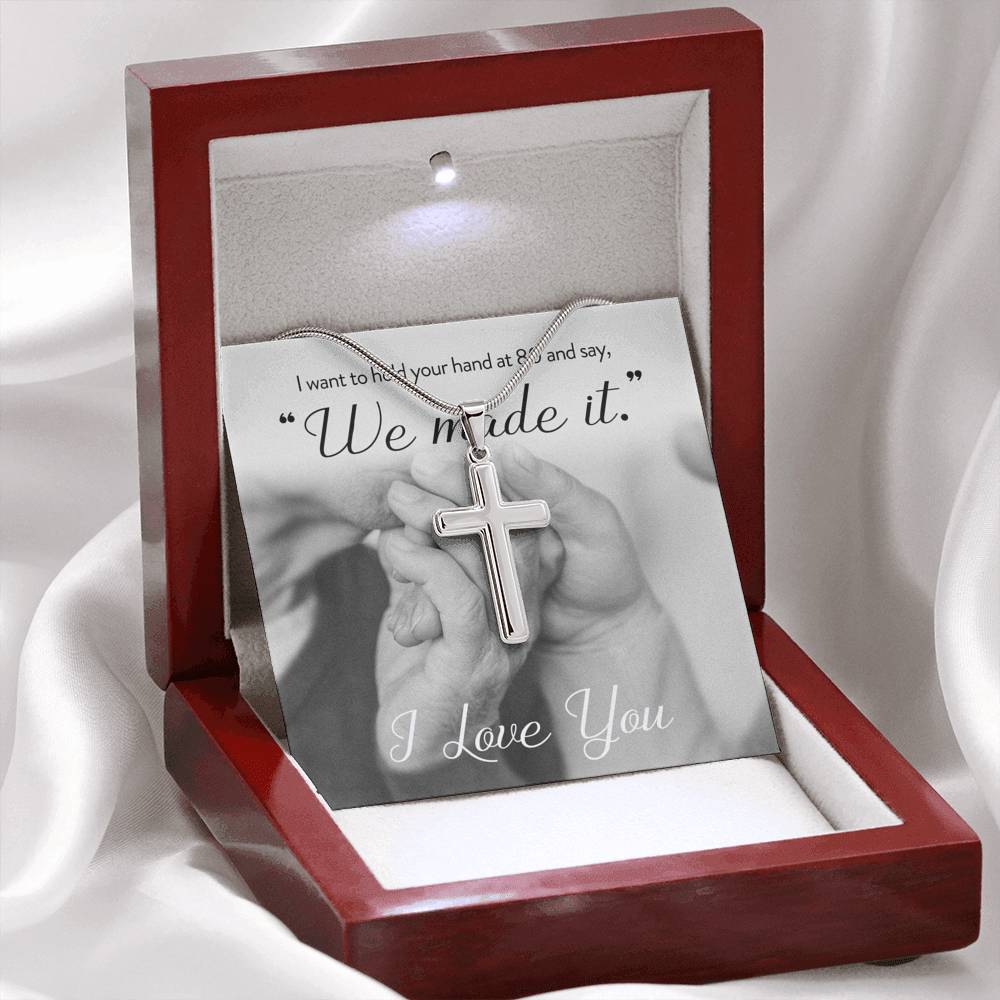 Necklace Gift To My Wife Fiancée Mom On Wedding Engagement Christmas Mother's Day Valentine's Day Gift With The Message Card