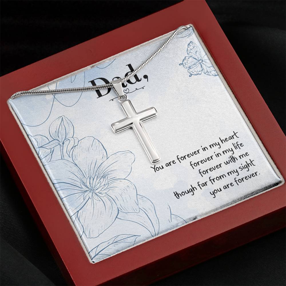 Christian Fathers Day Gifts | Christian Men Cross Necklace Gifts | Gifts for Dad