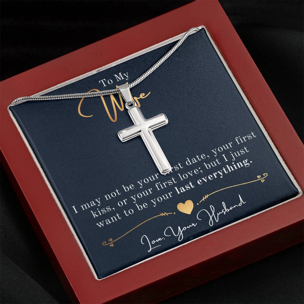 Faith cross Necklace, Faith, Wife Necklace