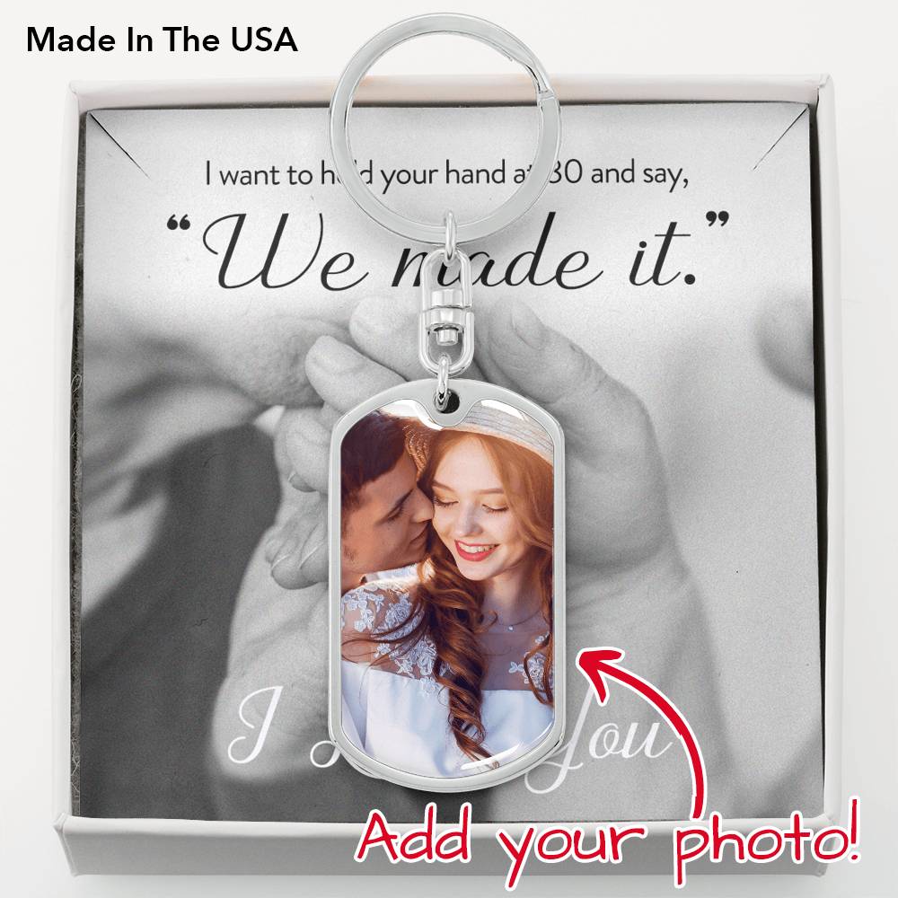 To My Mom Grandma Mother In Law Wife Girlfriend Customized Photo Key Ring On Mother's Day Valentine's Day Birthday Wedding Anniversary Gift