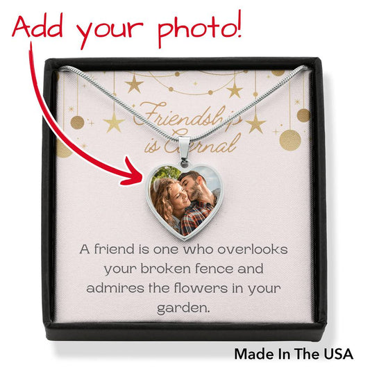 Personalized Necklace, Friendship Necklace, Hearts Necklace, Valentine Day Gift for Her, Pendant Necklace Wife, Gift for Girlfriend, Personalized Message Card