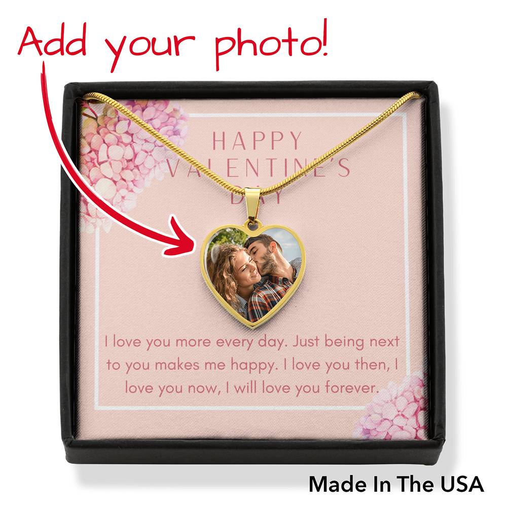Valentines Day Gift, Custom Picture Hearts Necklace, Gifts for Wife, Gifts for Newlyweds, Engagements gifts