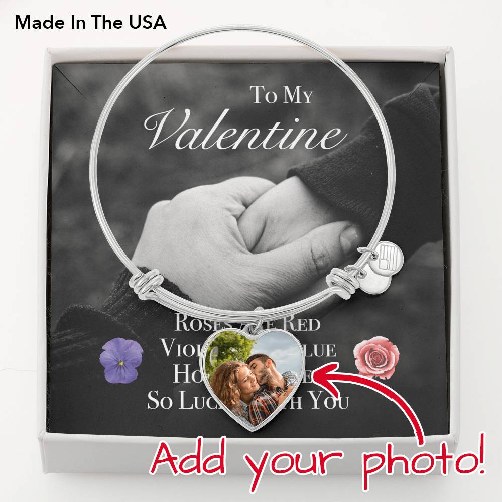 Heart Picture Necklace Pendant Valentine  Jewelry Gift Friend Frame Shape Stainless Steel
