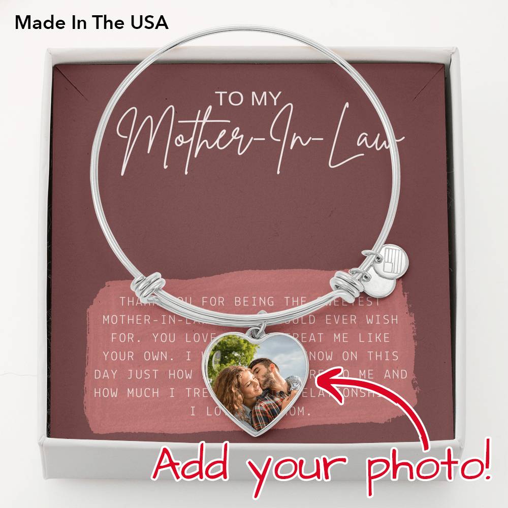 Personalized Necklace Gift To My Mother In Law Mom Grandma Customized Photo Pendent Gift On Mother's Day Birthday From Daughter Son Bride Groom
