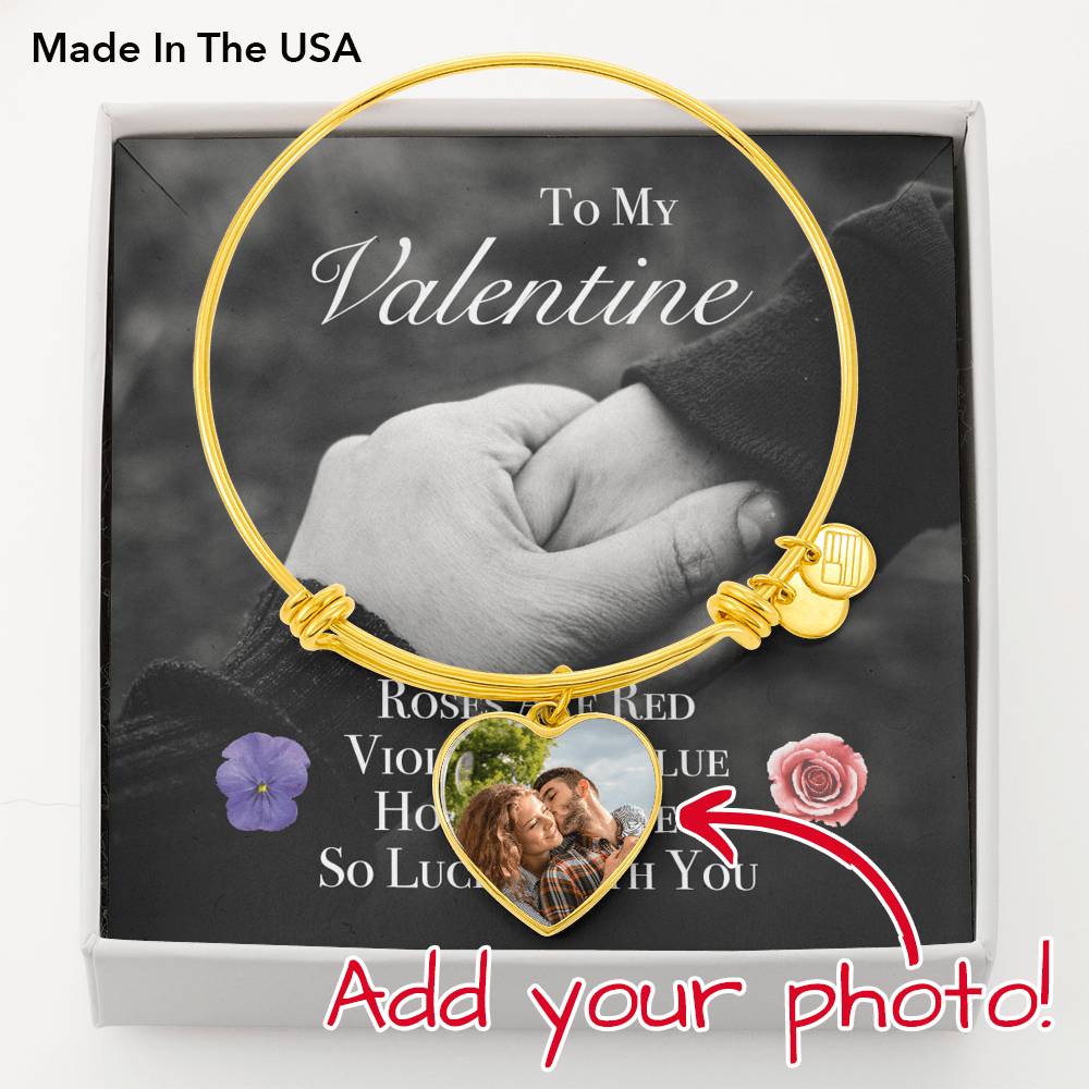 Heart Picture Necklace Pendant Valentine  Jewelry Gift Friend Frame Shape Stainless Steel