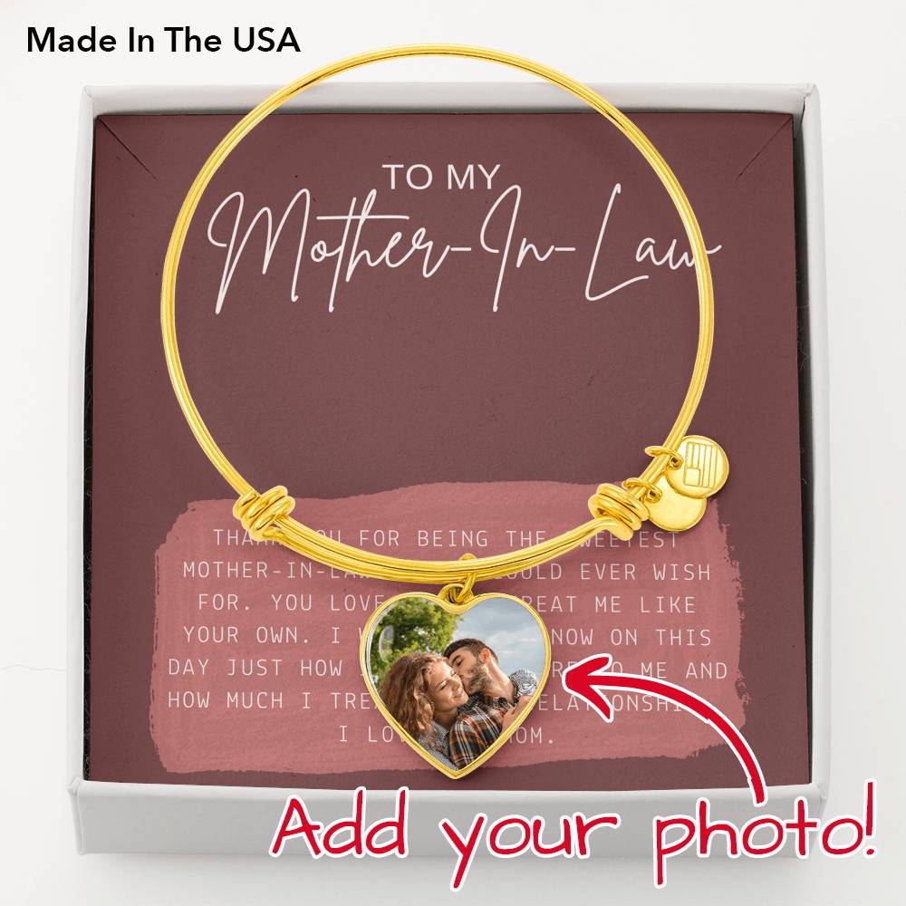 Personalized Necklace Gift To My Mother In Law Mom Grandma Customized Photo Pendent Gift On Mother's Day Birthday From Daughter Son Bride Groom