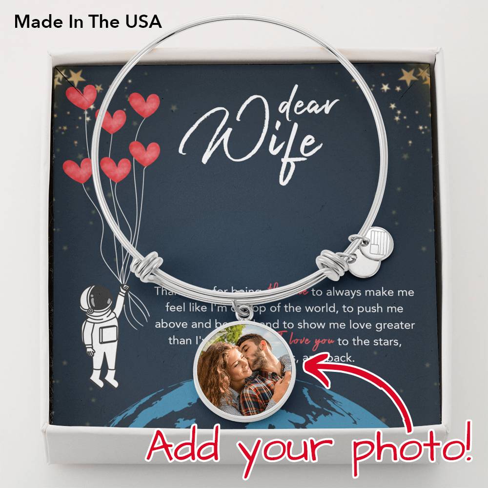 Beautiful Wife Gift My Love Circle Husband Anniversary Day Necklace