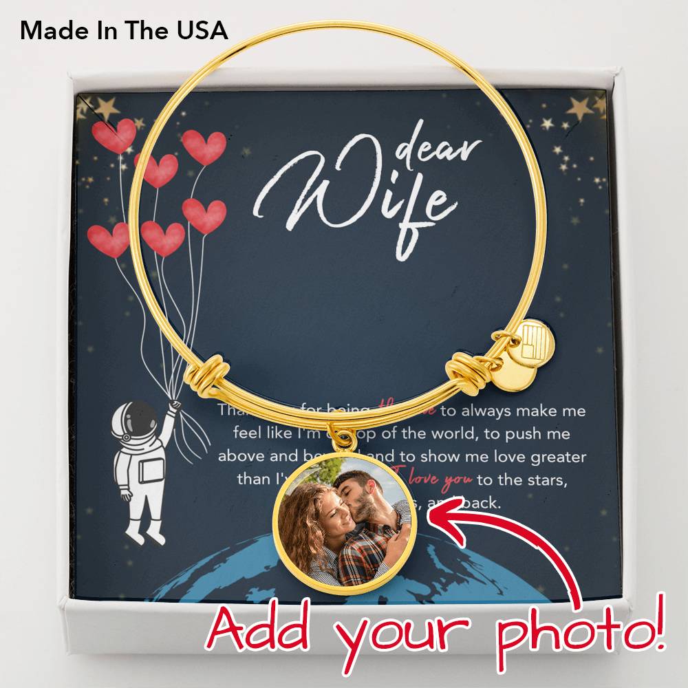 Beautiful Wife Gift My Love Circle Husband Anniversary Day Necklace