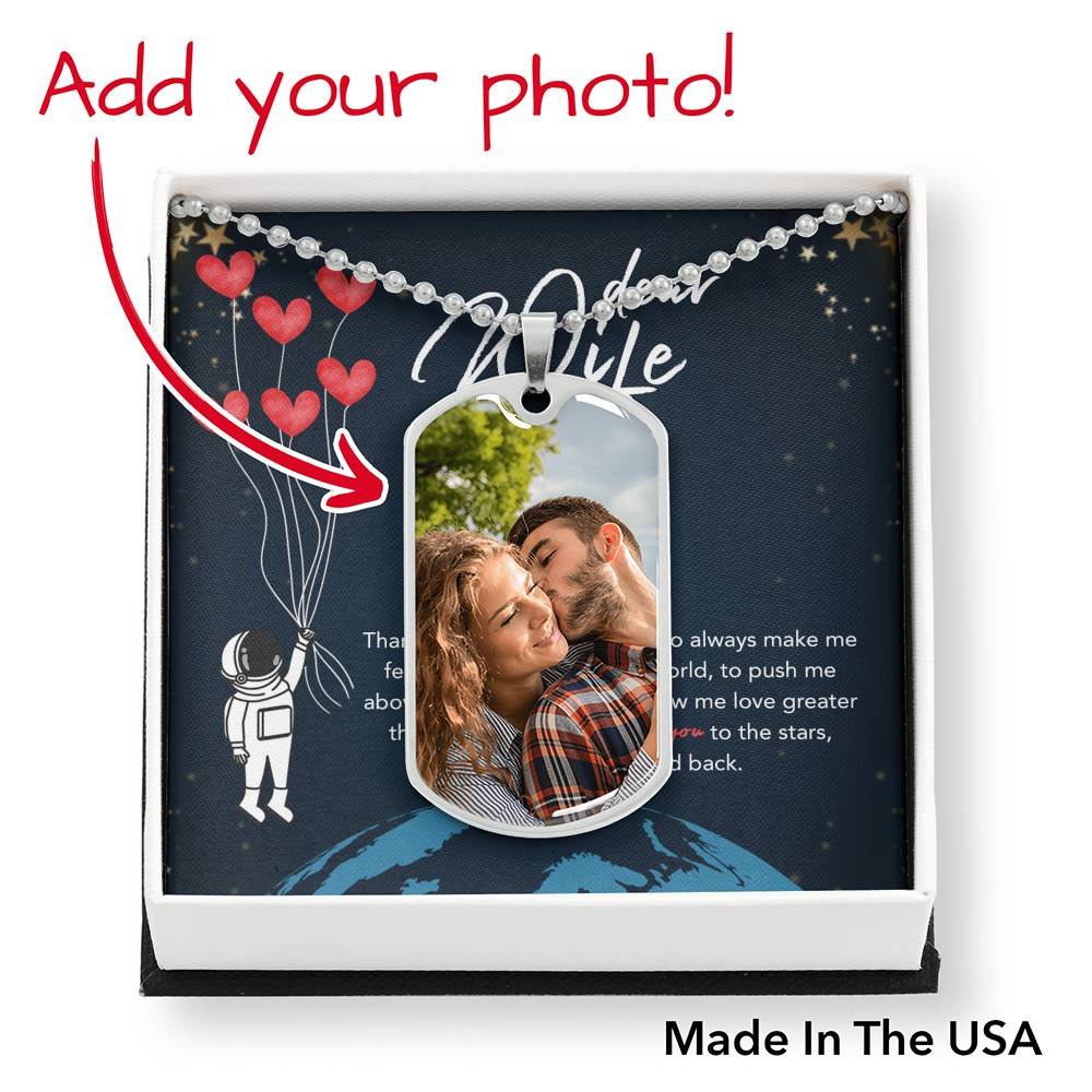 Dear Wife Love Pendant Necklace From Husband