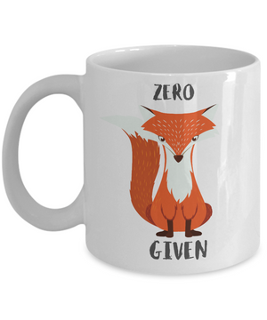 Zero given - mug Zero Given  - mug, Coffee mug, funny mug,  motivation gifts, gift for her, gift for him, DISHWASHER SAFE, Print mug, fun
