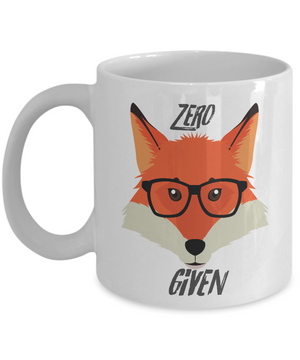 Zero Given  - mug, Coffee mug, funny mug,  motivation gifts, gift for her, gift for him, DISHWASHER SAFE, Letter Print mug, fun Message Mug