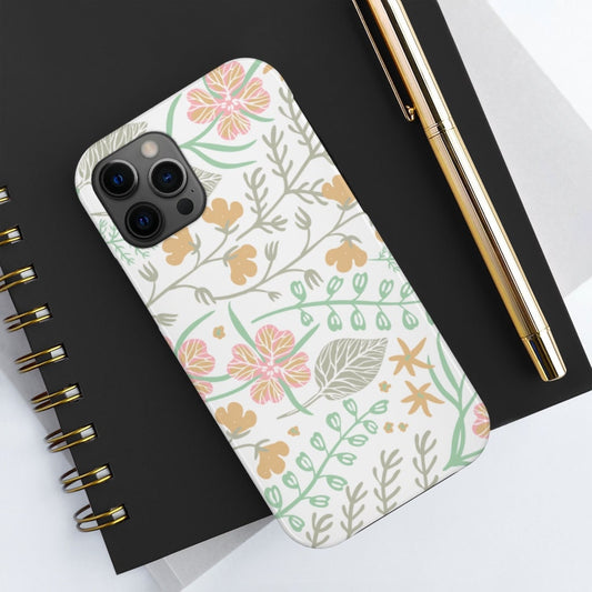 Vintage Floral Print iPhone 12 Pro Phone Case