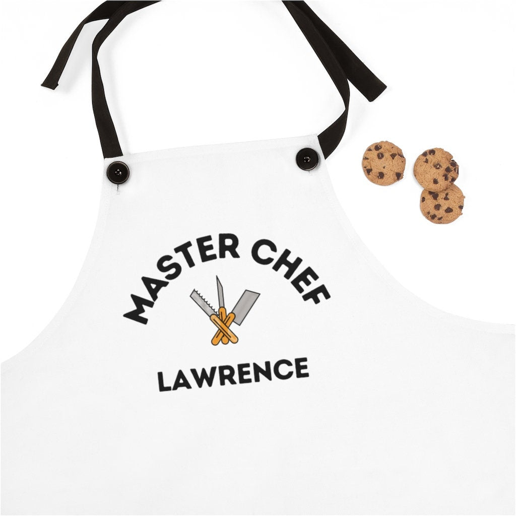 Personalized Master Chef Apron for Him, Gift for Husband Dad Boyfriend Best Father's Day Gift