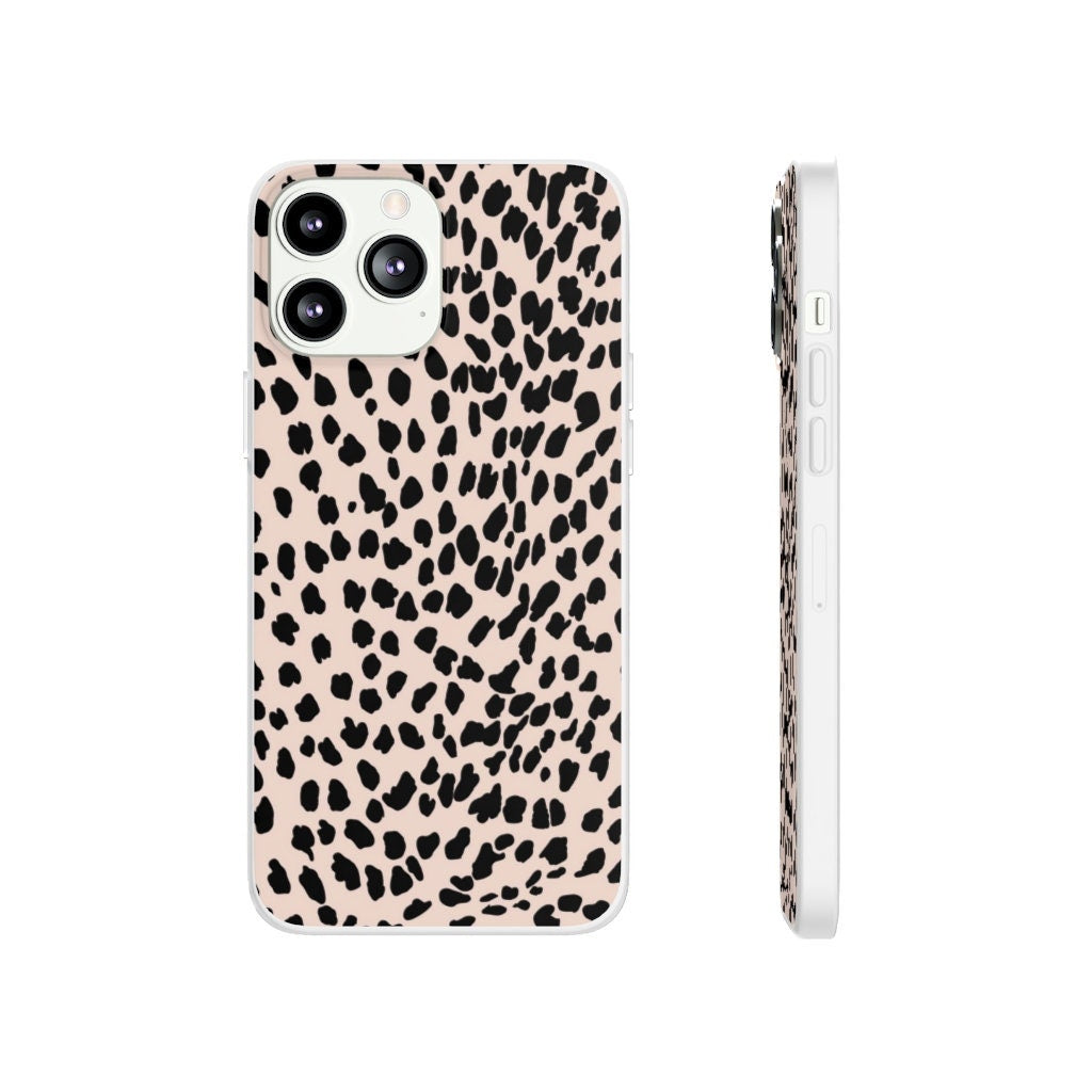 Aesthetic Messy Dots Leopard Cheeta Print iPhone 13 Pro Max Flexi Cases