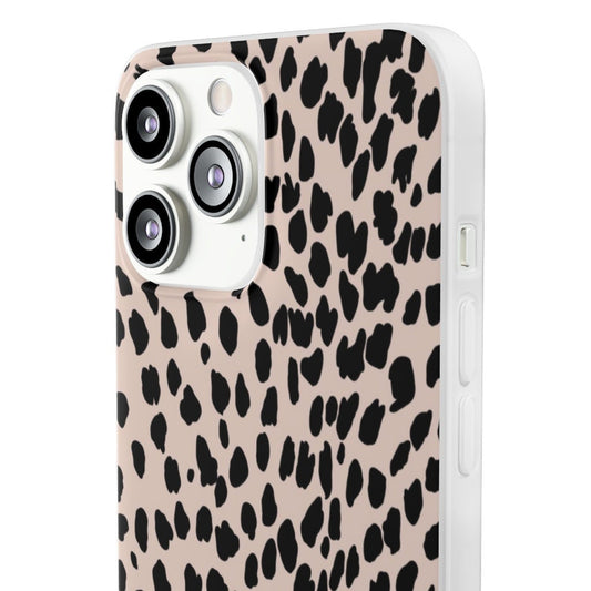 Aesthetic Messy Dots Leopard Cheeta Print iPhone 13 Pro Max Flexi Cases