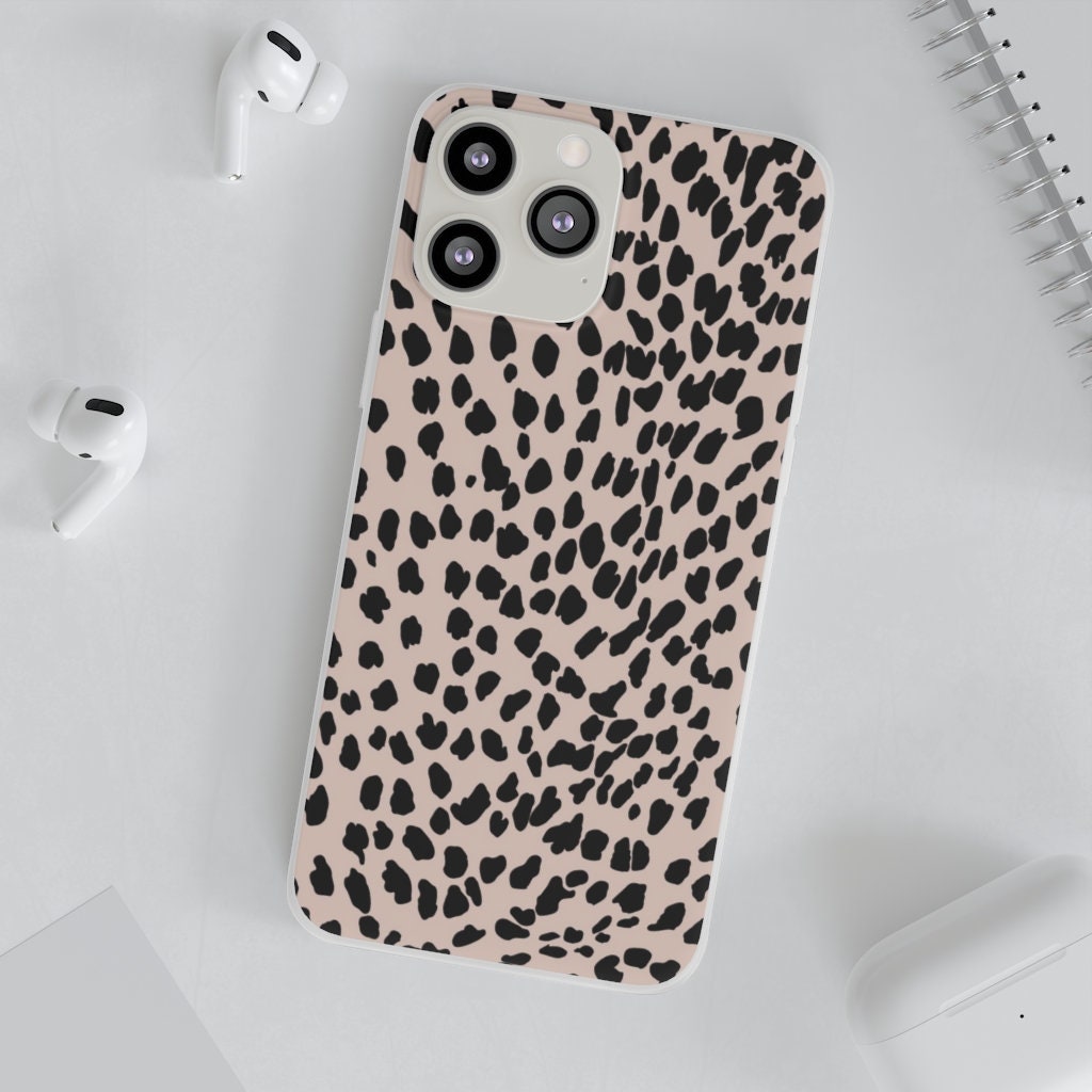 Aesthetic Messy Dots Leopard Cheeta Print iPhone 13 Pro Max Flexi Cases