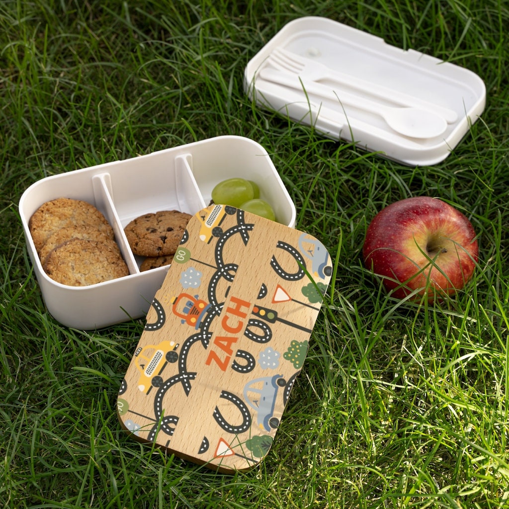 Personalized Cars Bento Box Toddler Boy Lunch Box